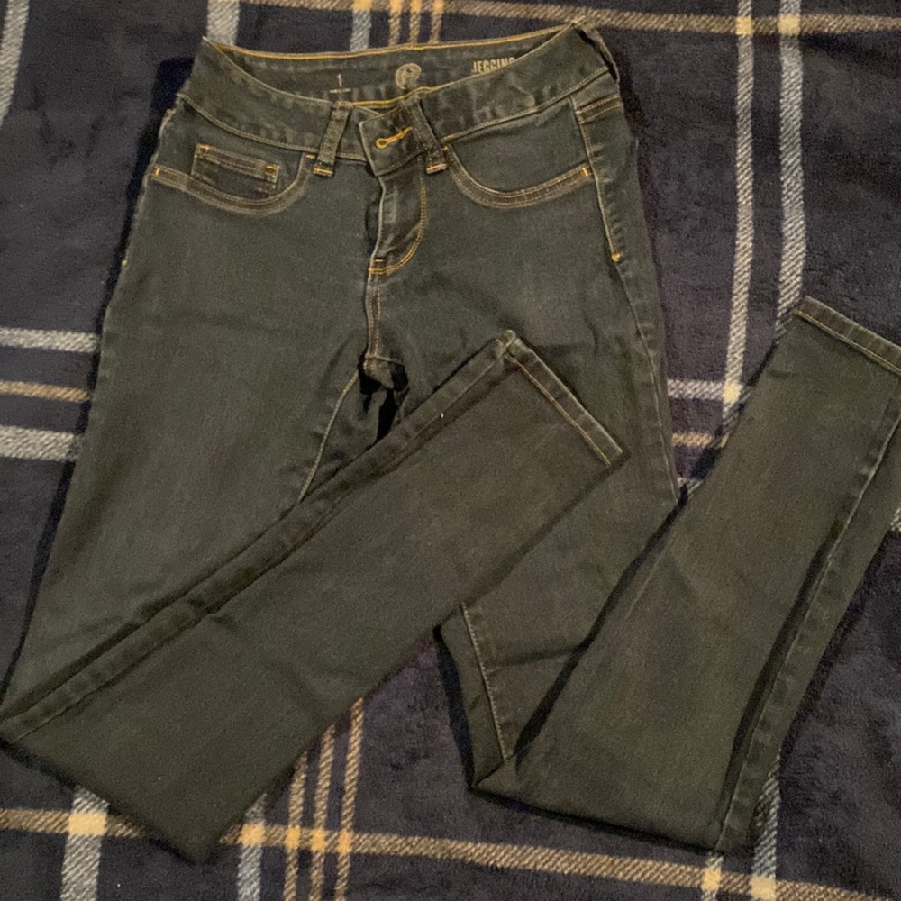 SO jeggings skinny blue jeans size 1